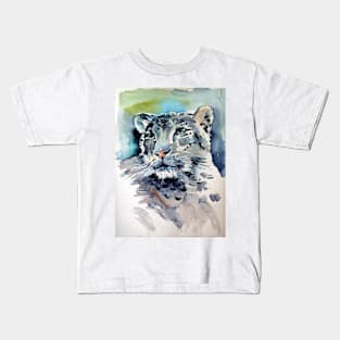 Snow leopard Kids T-Shirt